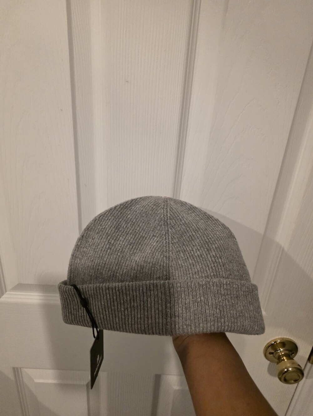NWT- Unisex Mackage Ribbed Beanie - Gray - Picture 9 of 15